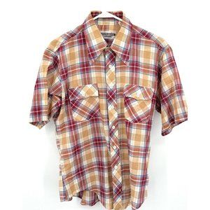 Vintage Campus Rugged Country Western Shirt Men's Size L Thin Fabric